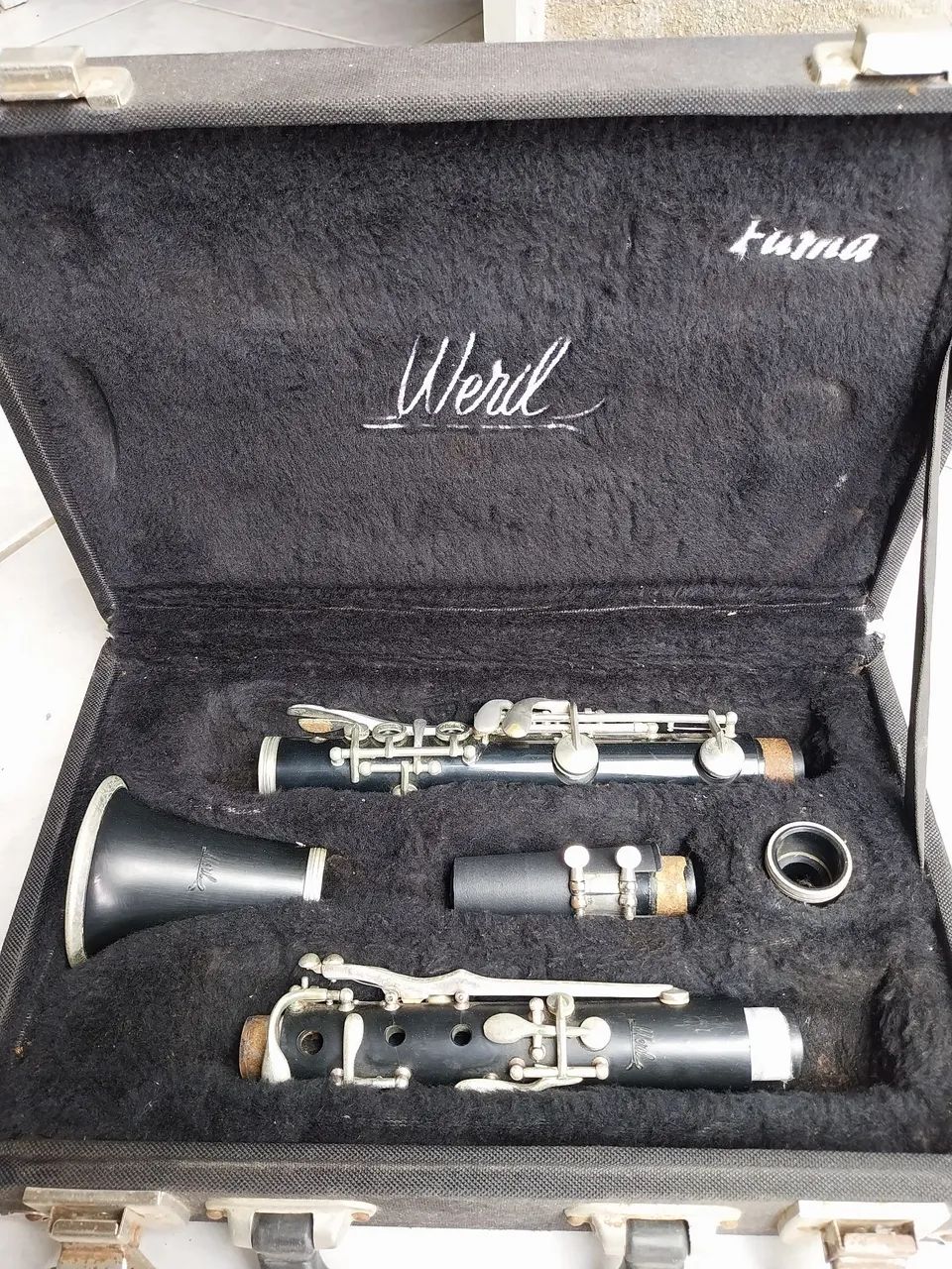 Clarinete Weril Profissional em Dó 13 Chaves (original)