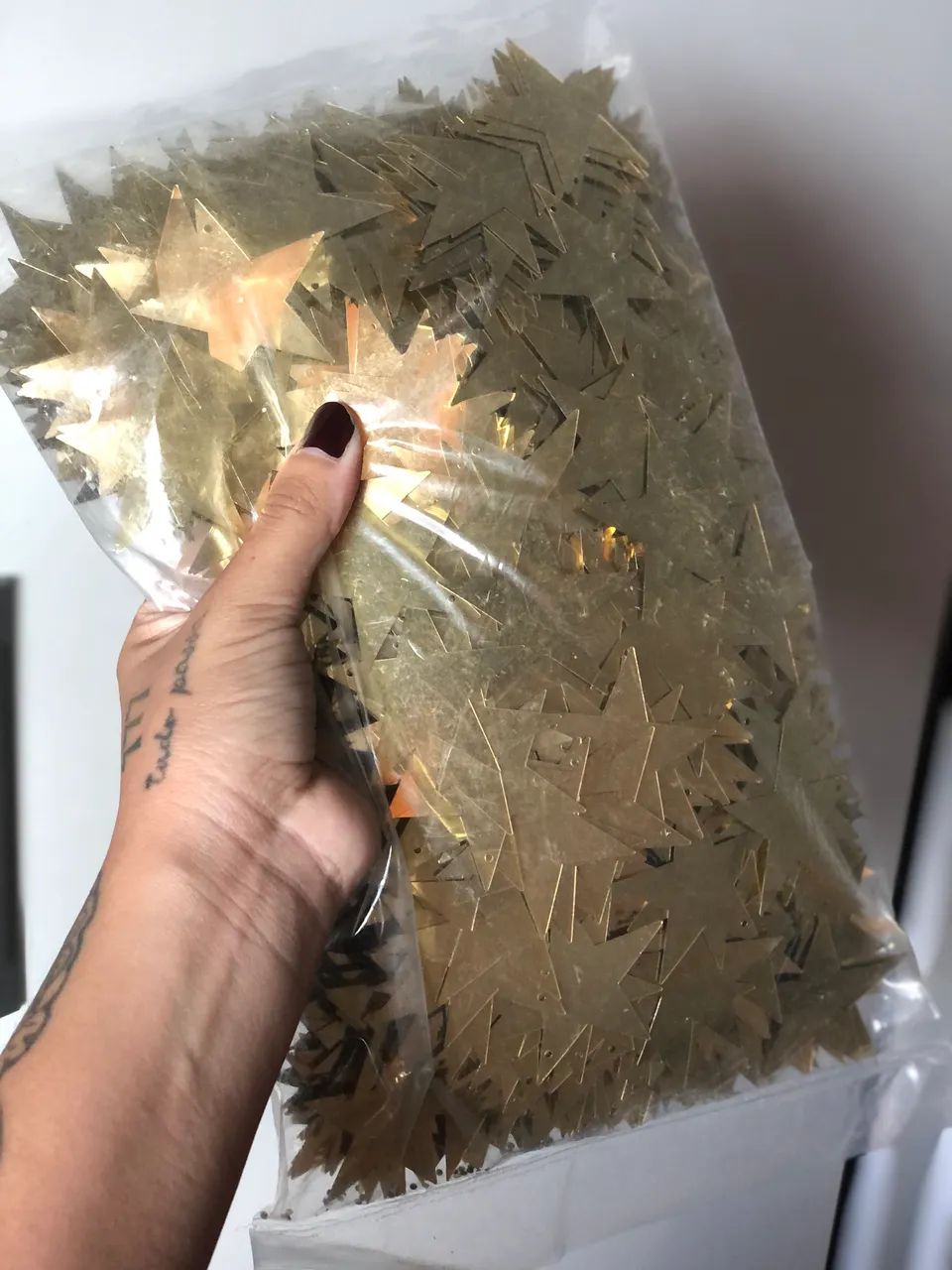 lantejoulas/ paetês de estrela - 500g - Foto 2