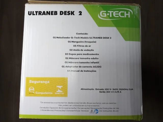 Nebulizador ultrassônico G-Tech ultraneb desk 2 Novo lacrado com todos os acessórios. - Foto 3