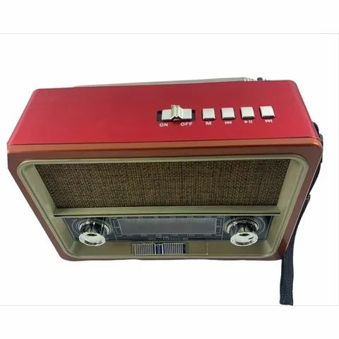 Radio Solar Fm Am Retro Caixa De Som Mp3 Bluetooth 5W Rms - Foto 5