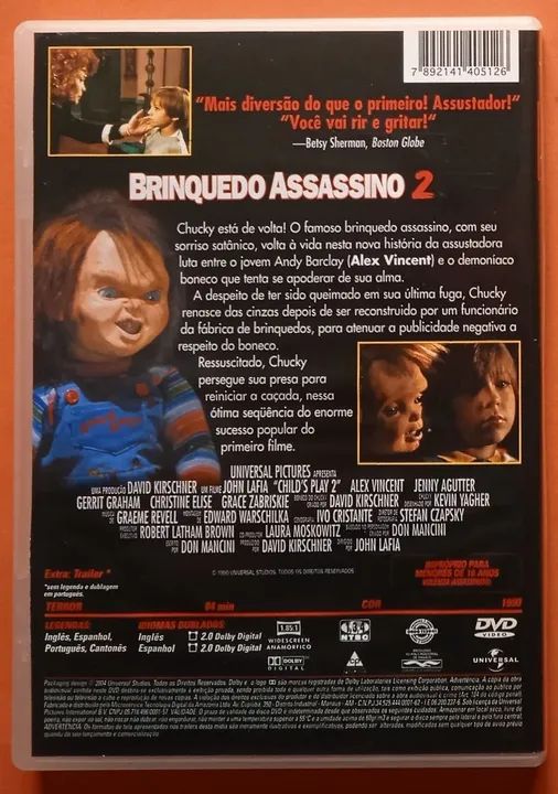 Dvd Brinquedo Assassino 2 - Foto 2