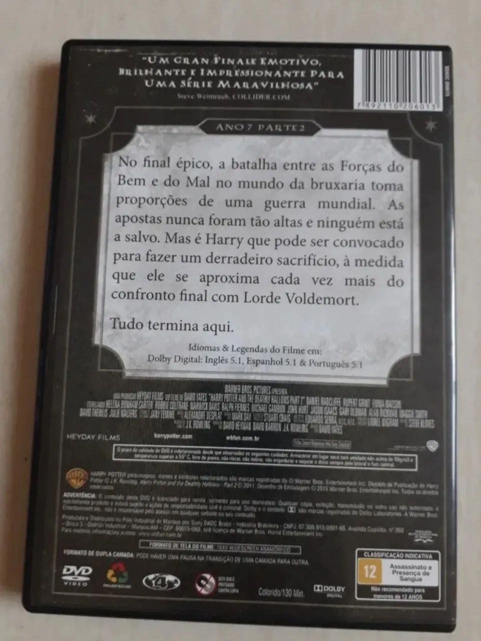 DVD Harry Potter e as Relíquias da Morte - Parte 2 - Foto 2