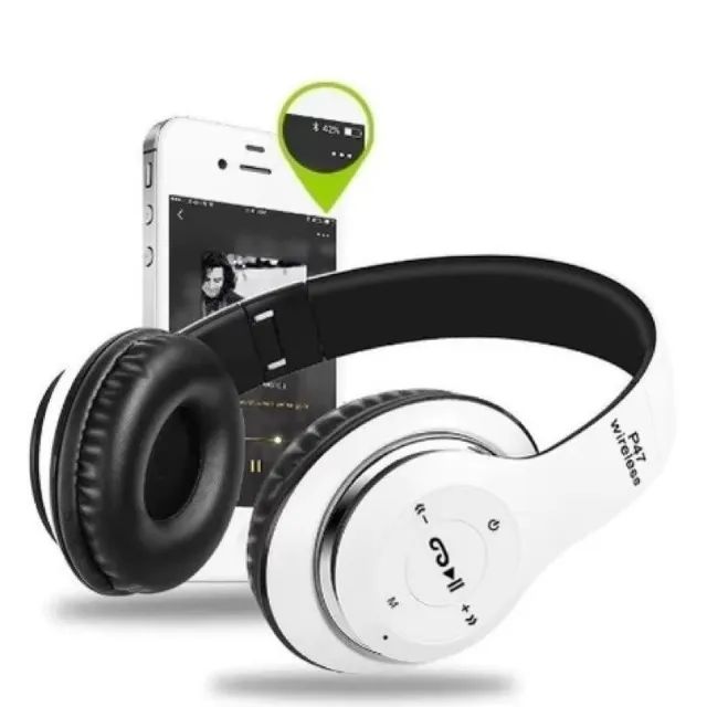 Fone De Ouvido Bluetooth P47 Wireless 5.0 Headphone Micro Sd