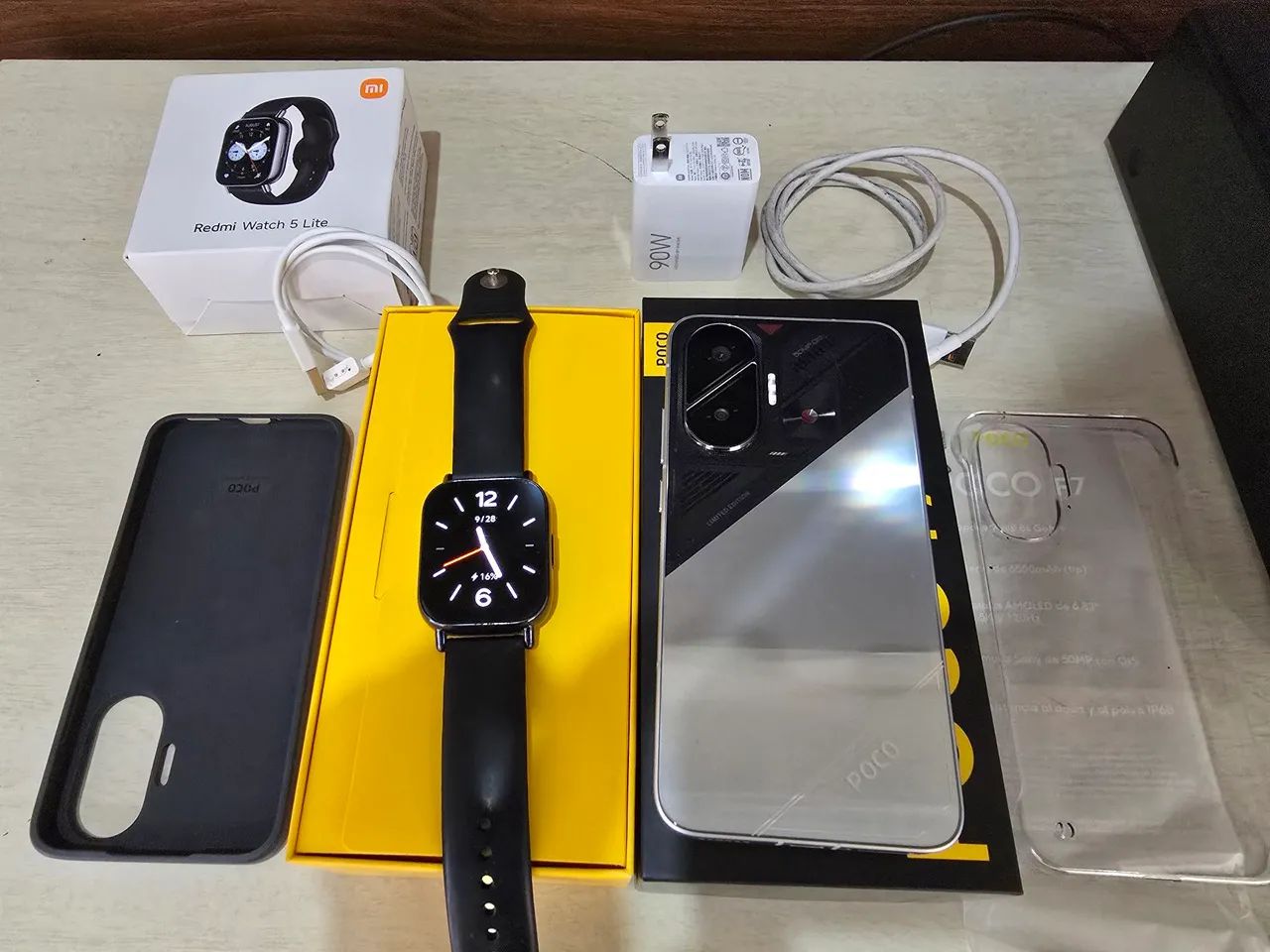 Xiaomi Poco F7 + Redmi Watch 5 Lite + 2 Cases - Foto 2