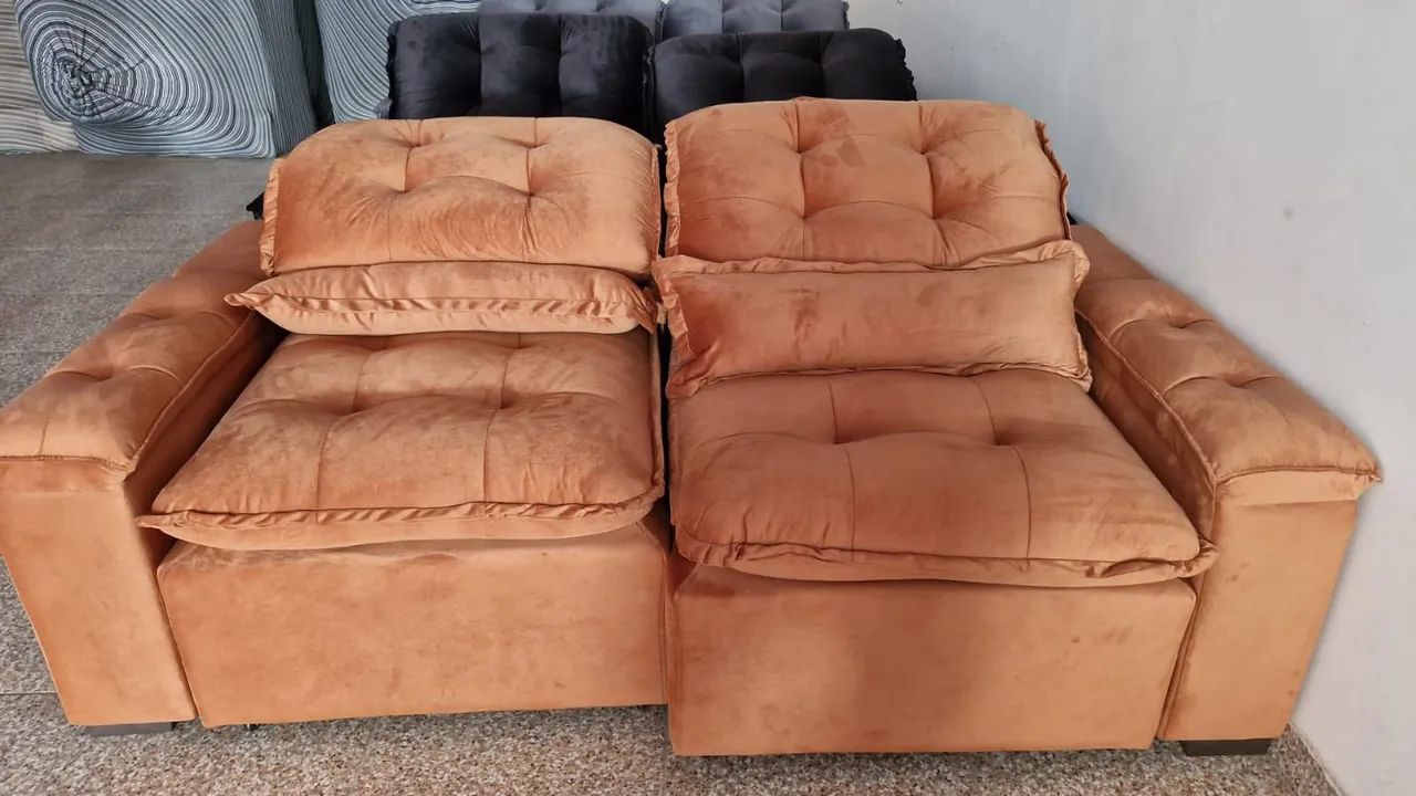 SOFÁ RETRÁTIL RECLINÁVEL DE LUXO ENTREGA AGORA!!!