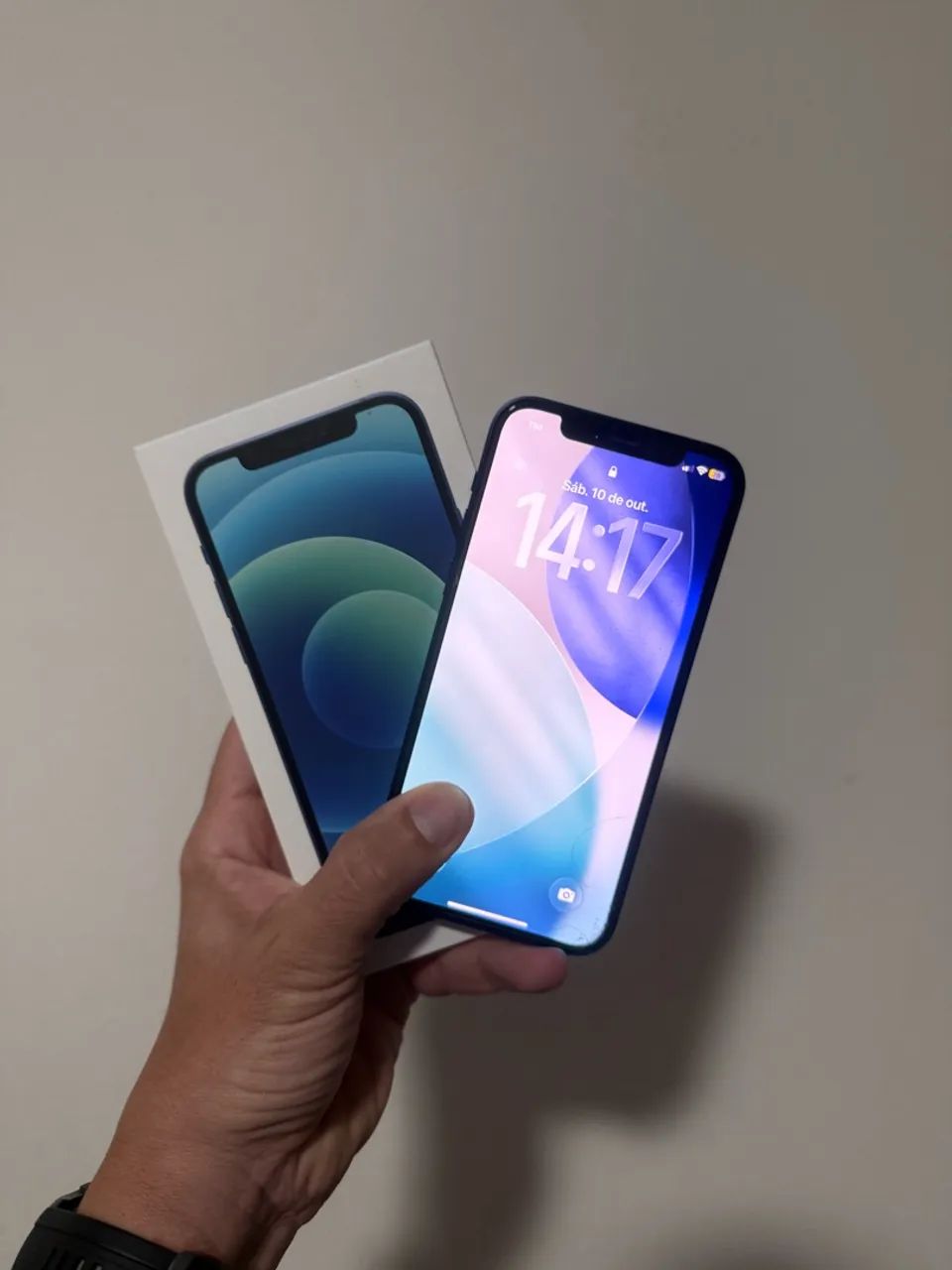 IPhone 12 64gb Azul - Semi novo 