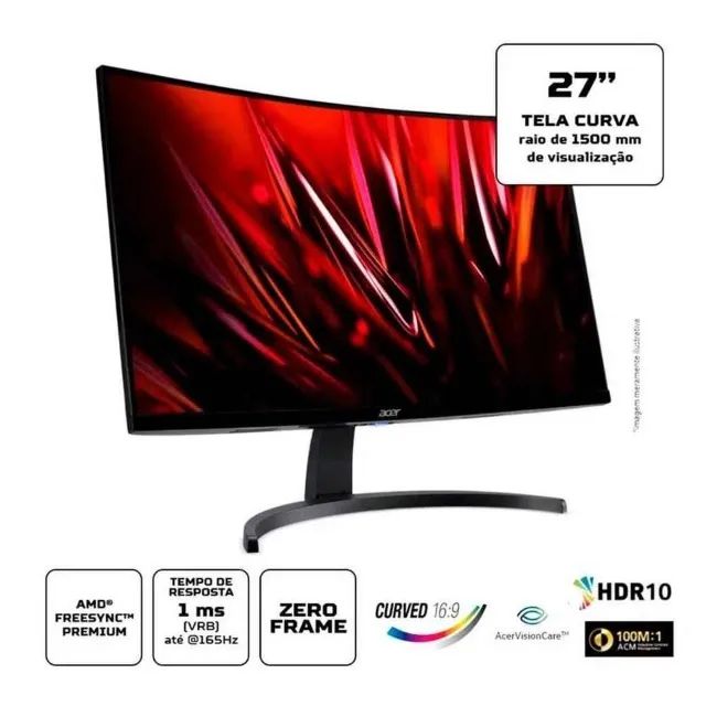 Monitor Acer Curvo 27pl HDR 165hz