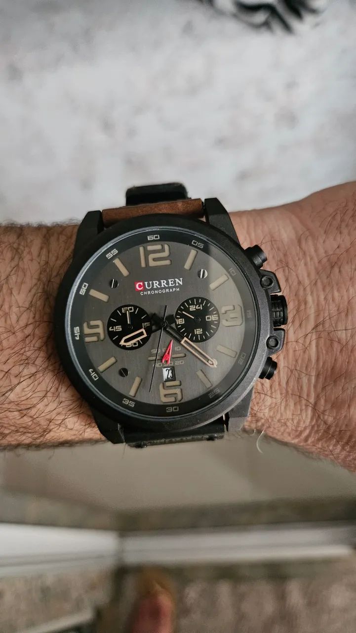 Relogio pulseira couro  - Foto 3