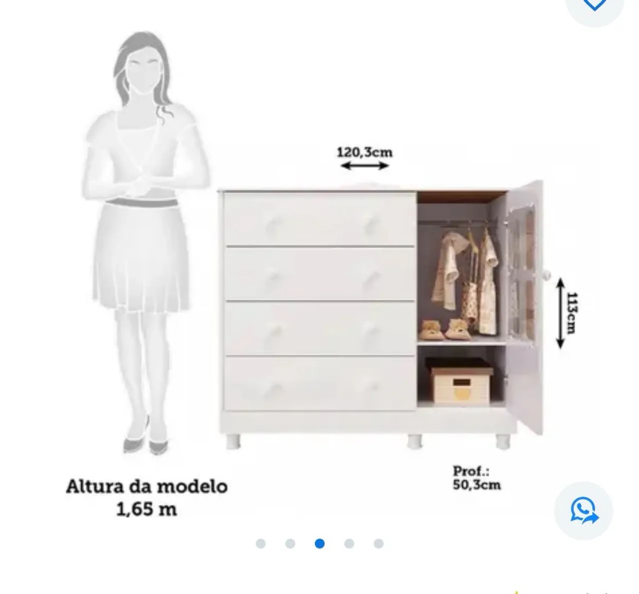 Cômoda semi nova - Foto 4