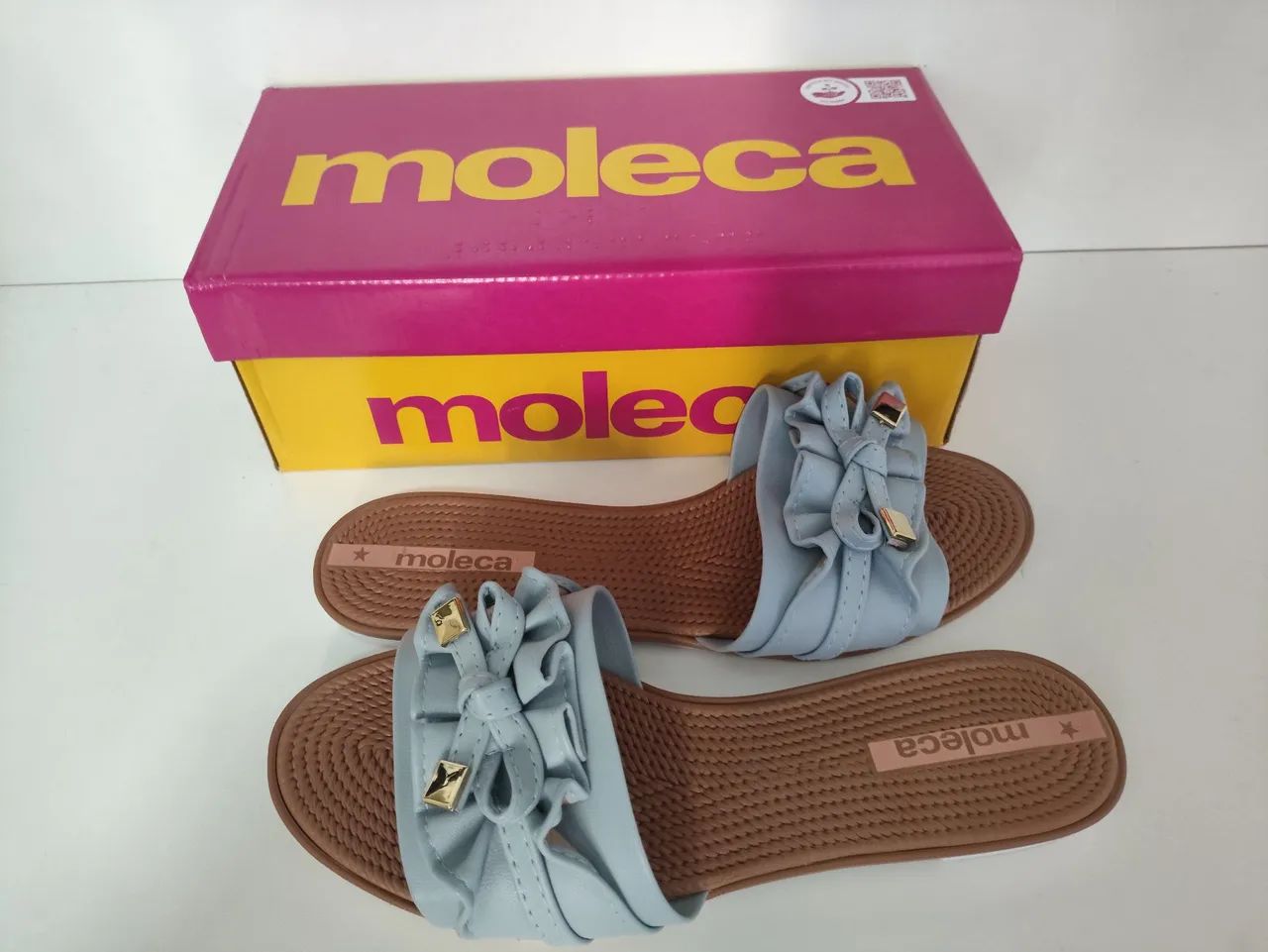 Chinelo Rasteira Feminina Slide Laço - Foto 2