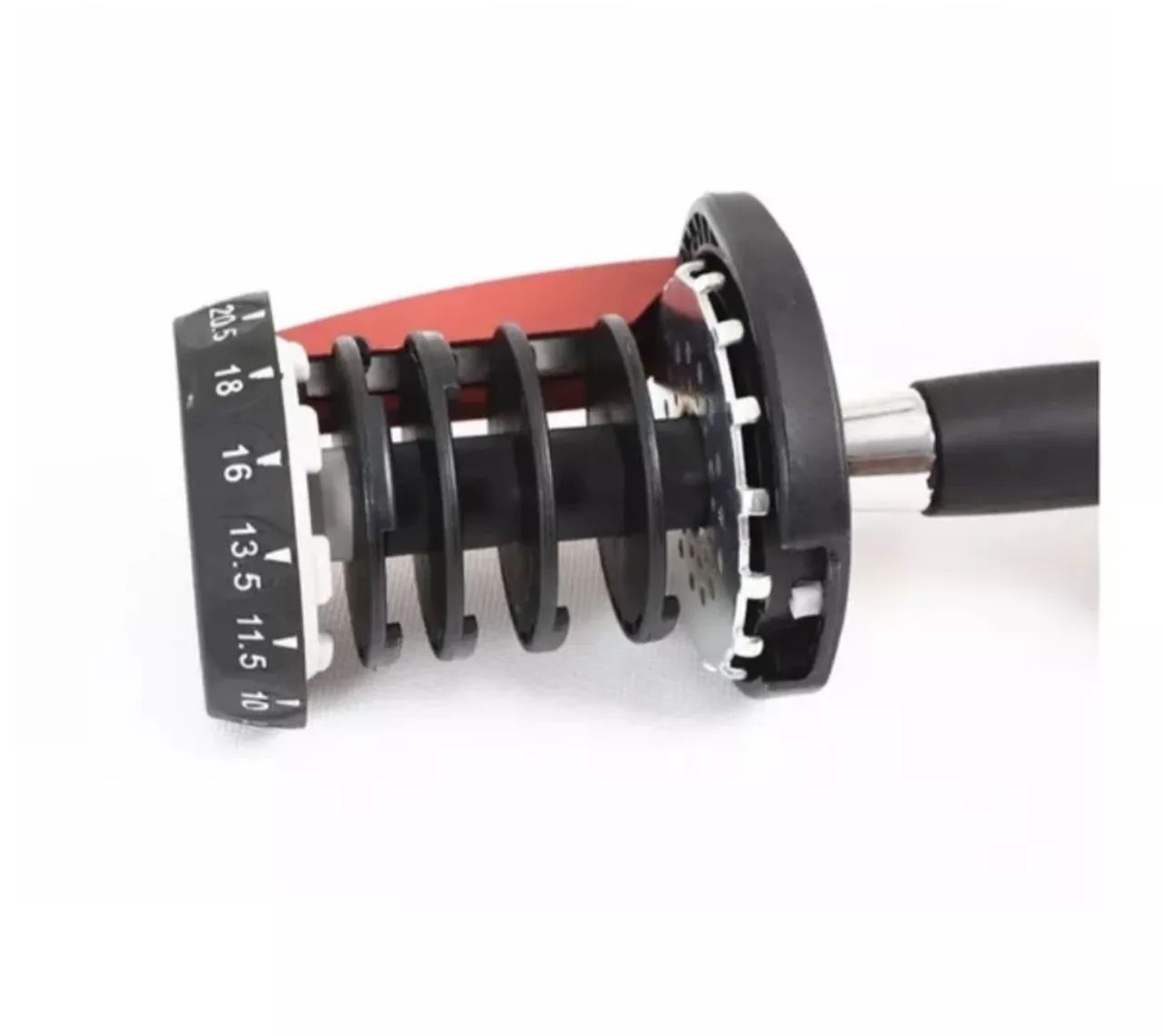 Comprei e não usei - Halter adaptável regulável DUMBBELL 24kg - Foto 4