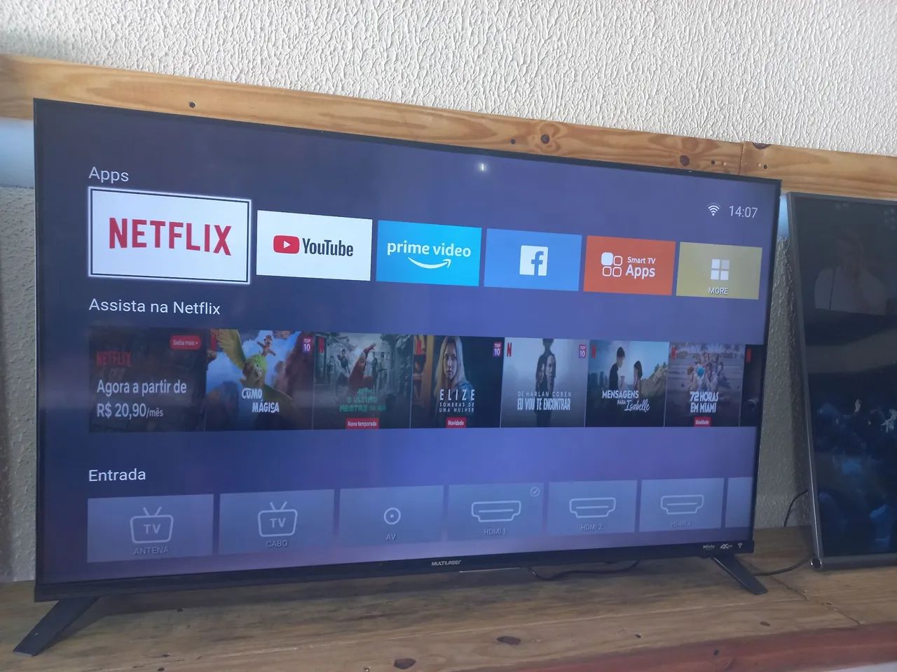 TV 50 polegadas smart YouTube e Netflix é de mais aplicativos  - Foto 2