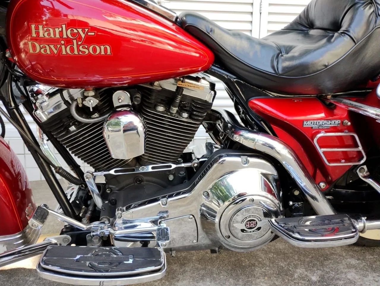 Electra Glide Classic Evolution 1991 placa preta de coleção  - Foto 5