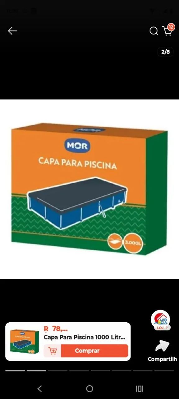 Capa para piscina plástica  - Foto 4