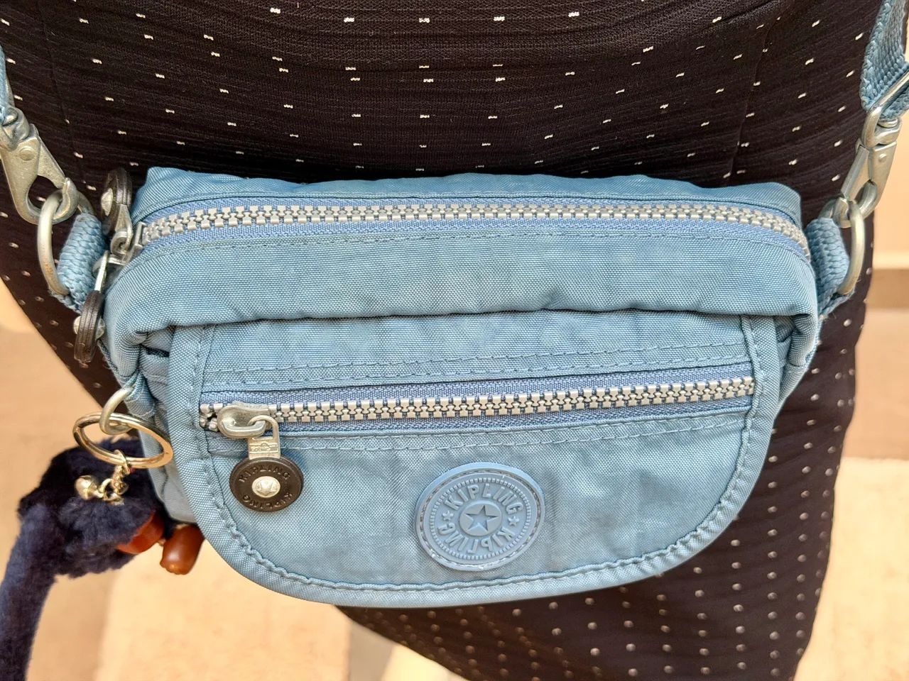 Bolsa Kipling Tiracolo Azul ORIGINAL  - Foto 3