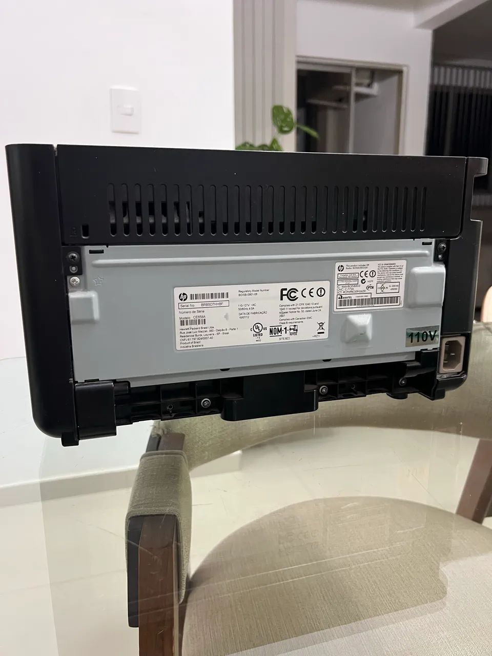 Impressora HP LaserJet P1102w Monocromática (110V) com Wi-Fi - Foto 3