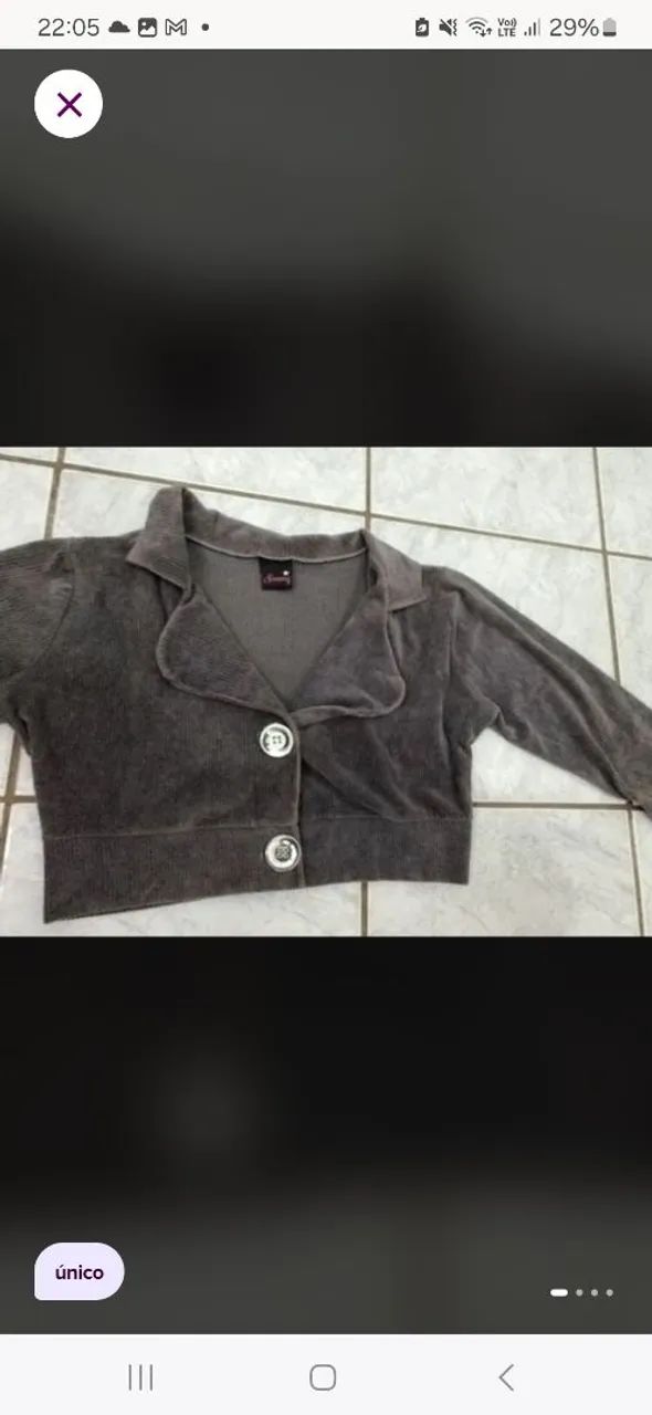 Blusa de frio / cropped