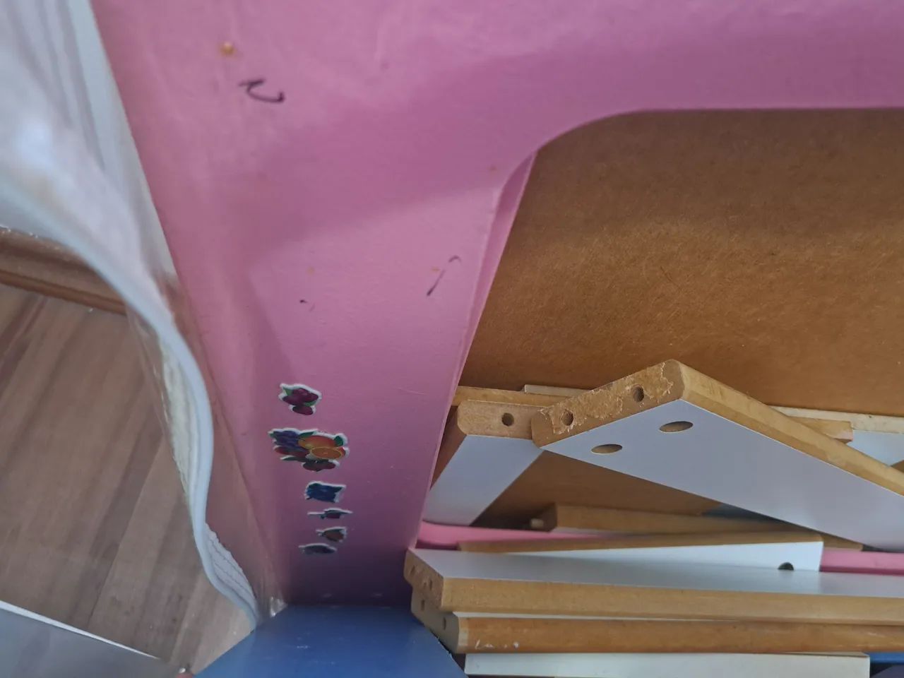 2 Conjuntos Mesa e Cadeira Infantil MDF - Rosa e Azul - Foto 4