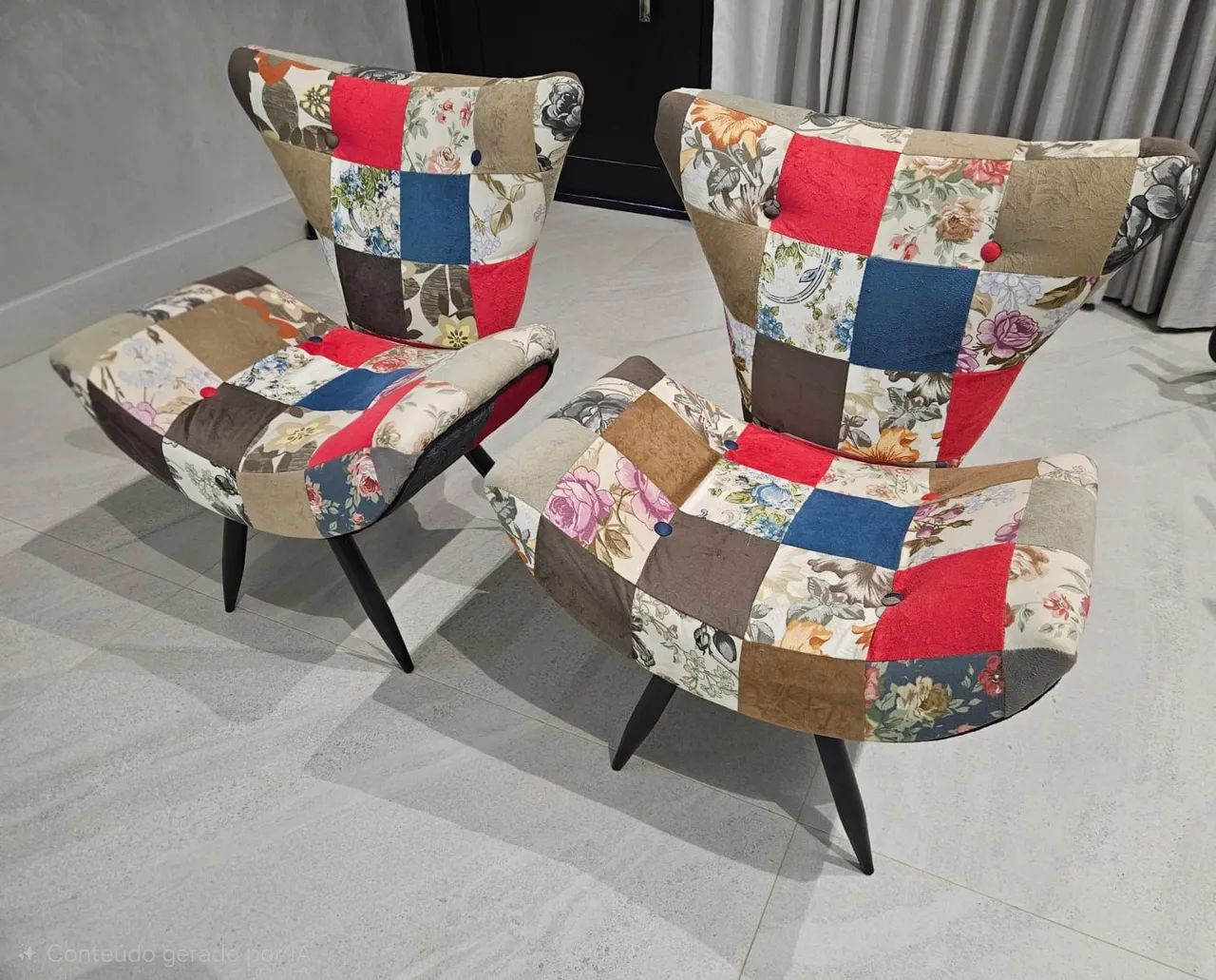 Poltronas em patchwork - Foto 2