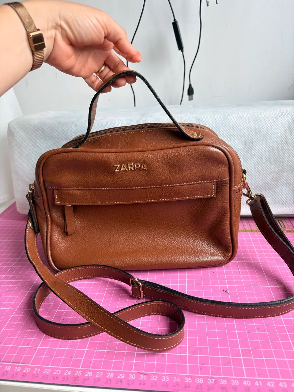 Bolsa em couro legítimo  - Foto 2