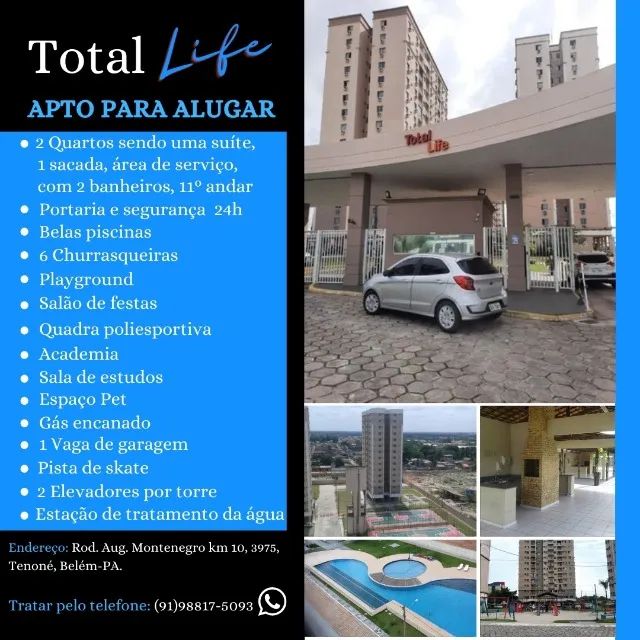 Condomínio Total Life: Apartamento 2 quartos com uma suite - Foto 3