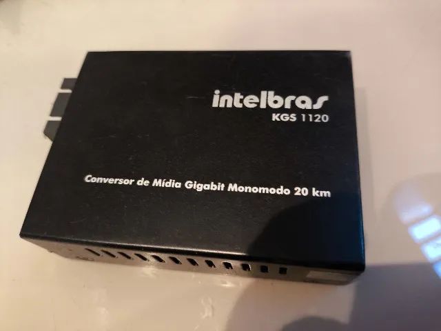 KPS 1120  Intelbras  - Conversor de Mídia gigabit monomodo 20 km 
