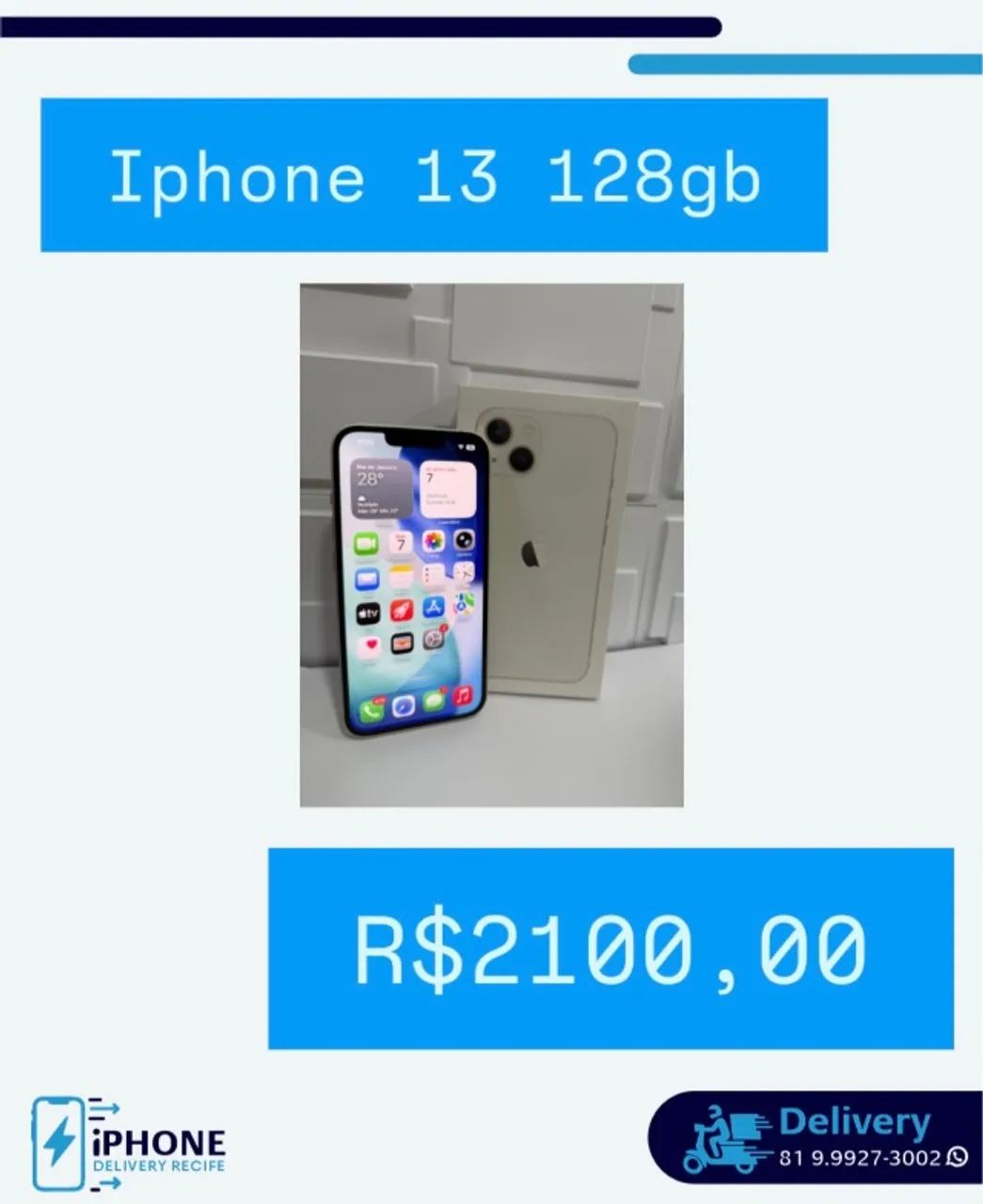 iPhone 13 128gb Estelar (Loja Fisica em Recife)