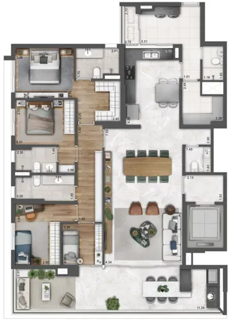 PLANTA 236m²