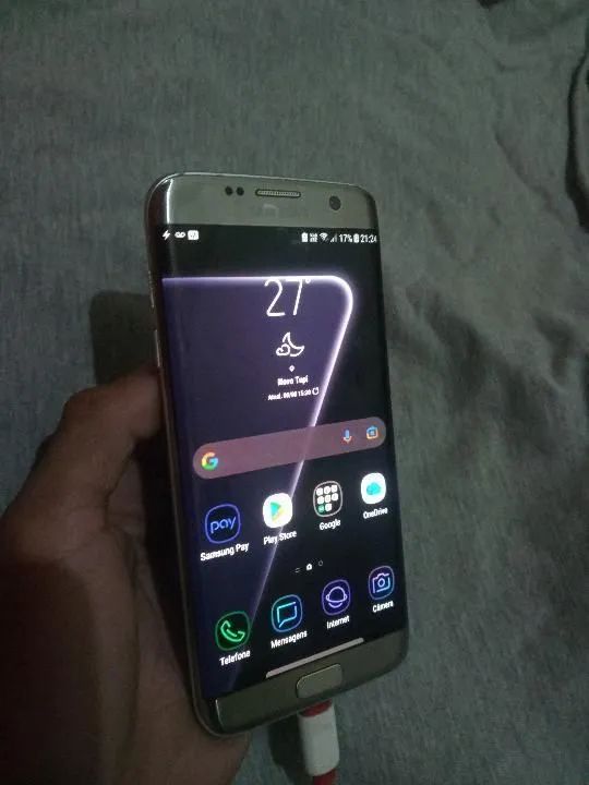 S7 Edge vendo ou troco 
