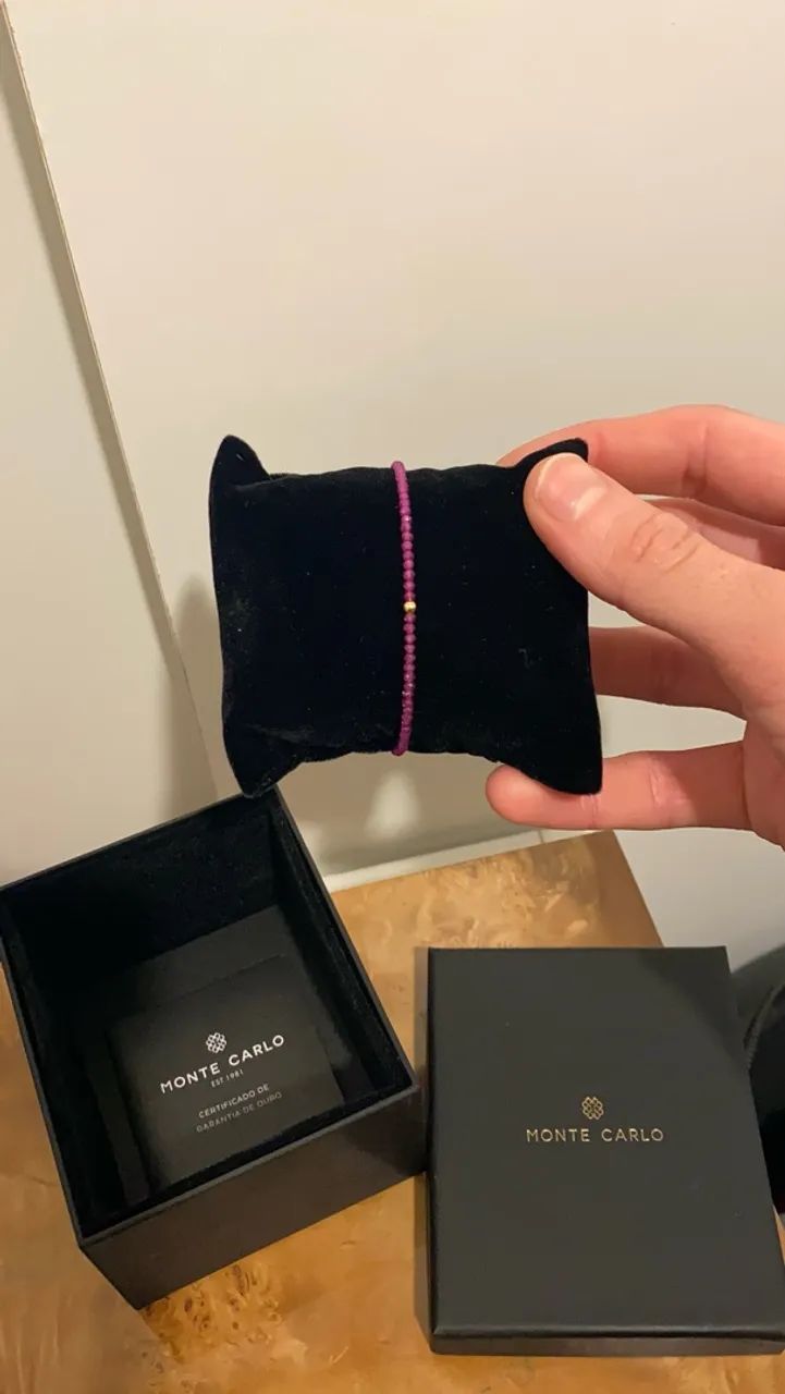 Pulseira Rubi e Ouro Amarelo 18k - Foto 2