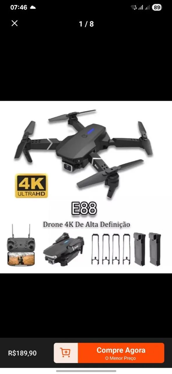 Drone E88 02 baterias - Foto 2