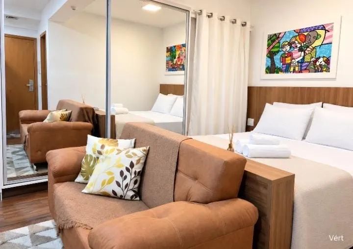 Flat 1 quarto mobiliado | S4 Hotel Águas Claras  - Foto 3