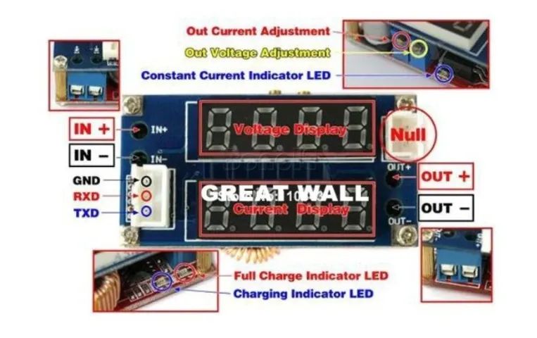 Fonte Regulada Conversor Step Down Buck Cc Cv Led Display 5a  Arduino Automação COD-AM425  - Foto 5