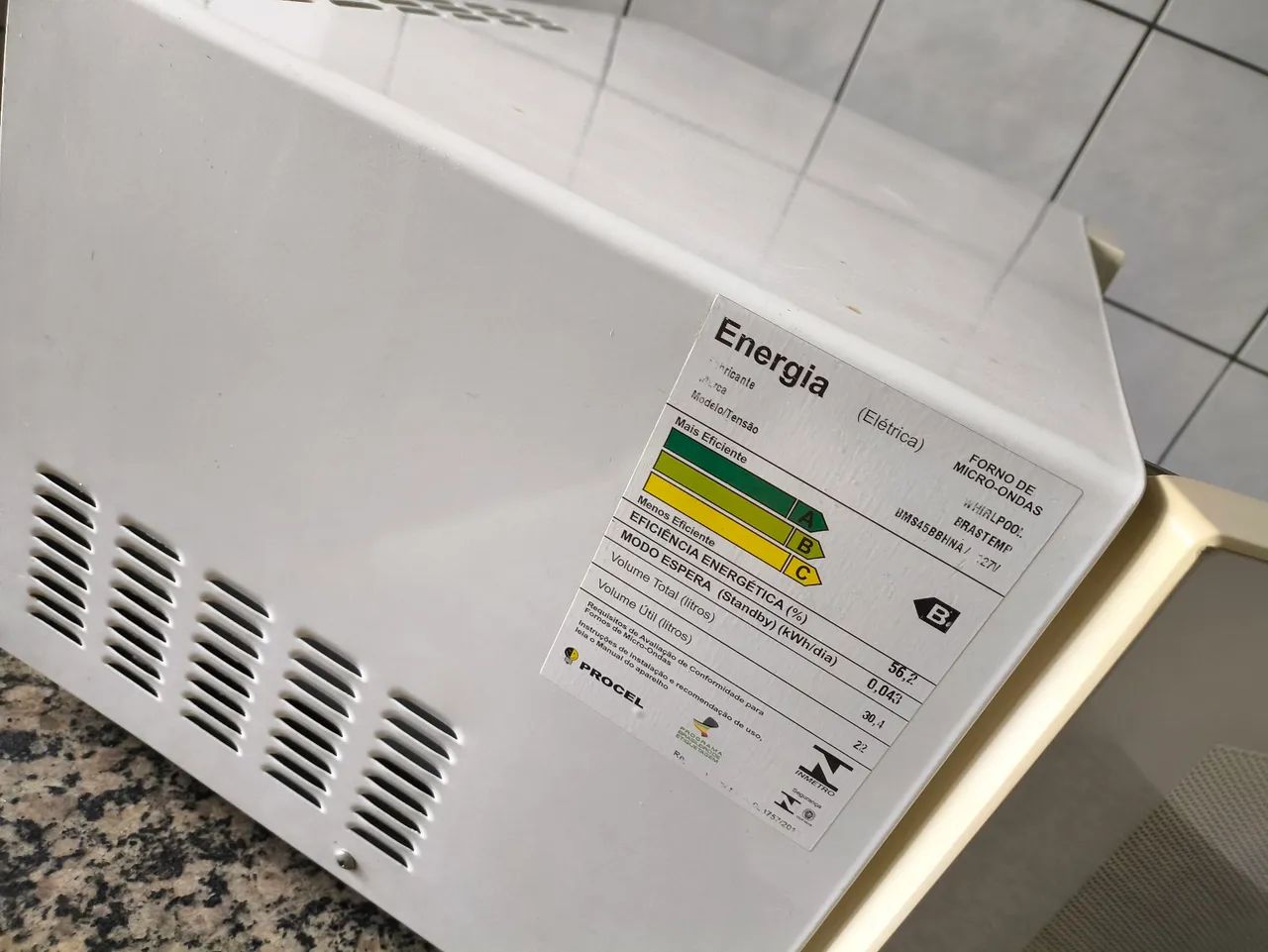 Microondas Brastemp 30l. com grill 127v. - Foto 5