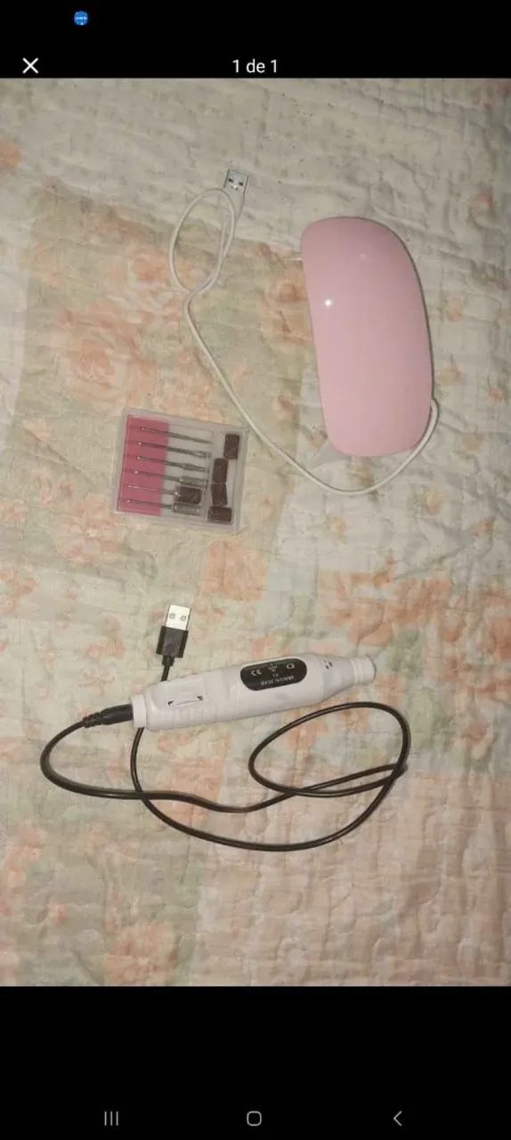 Mini kit manicure (Cabine e Lixadeira)