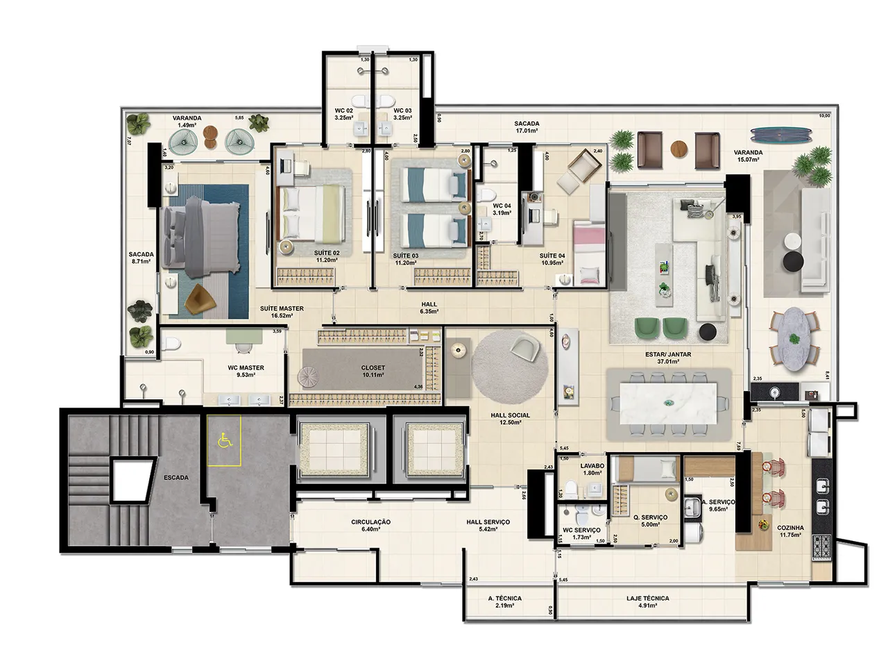 PLANTA 242m²