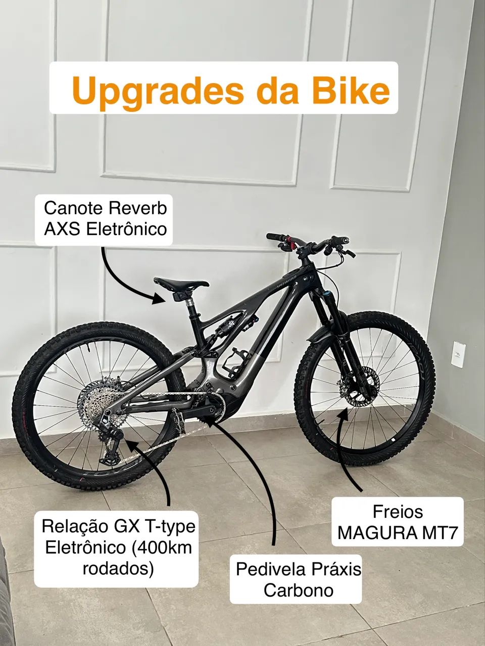 Turbo Levo Expert E-bike elétrica specialized carbono - Foto 3