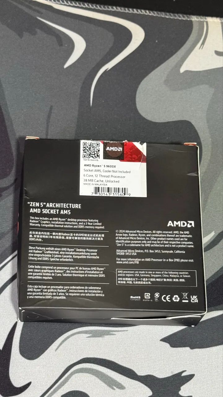 Processador AM5 RYZEN 5 9600x  - Foto 2