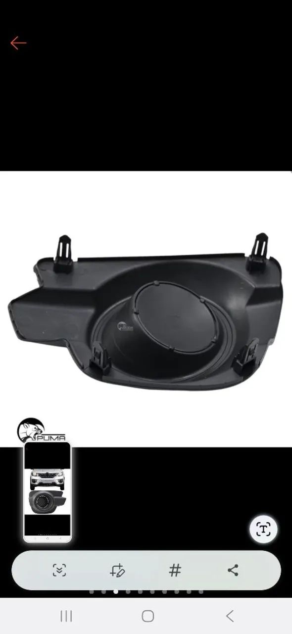 Moldura do Renault kwid farol