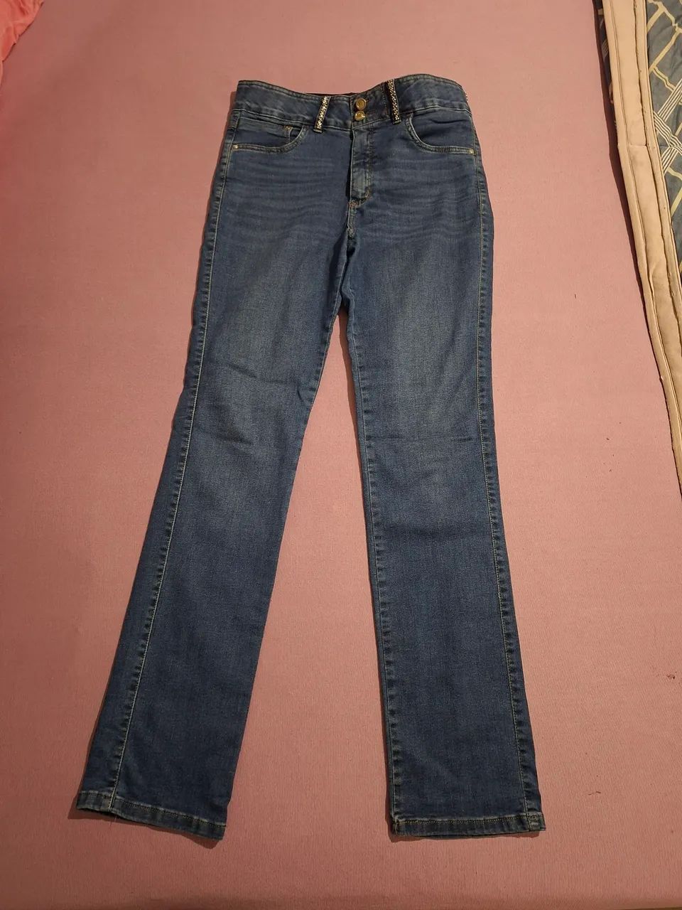 Calça skinny com elastano 42