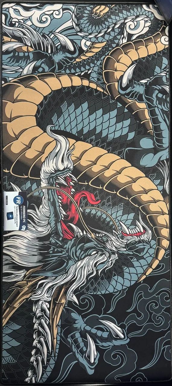 Mousepad Gamer Dragon 40x90cm - Foto 3