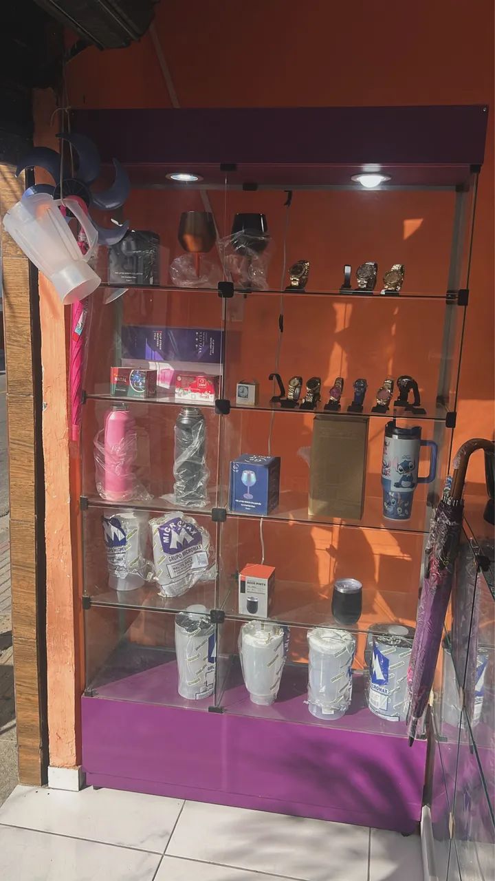 Vitrine com led