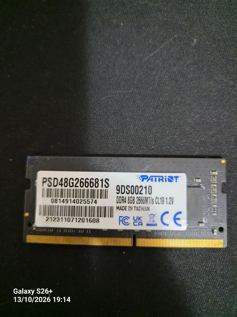 MEMÓRIA RAM NOTEBOOK DDR4 8GB