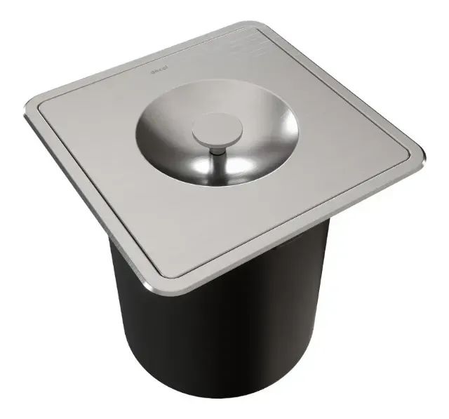 Lixeira de embutir Deca Inox 6L