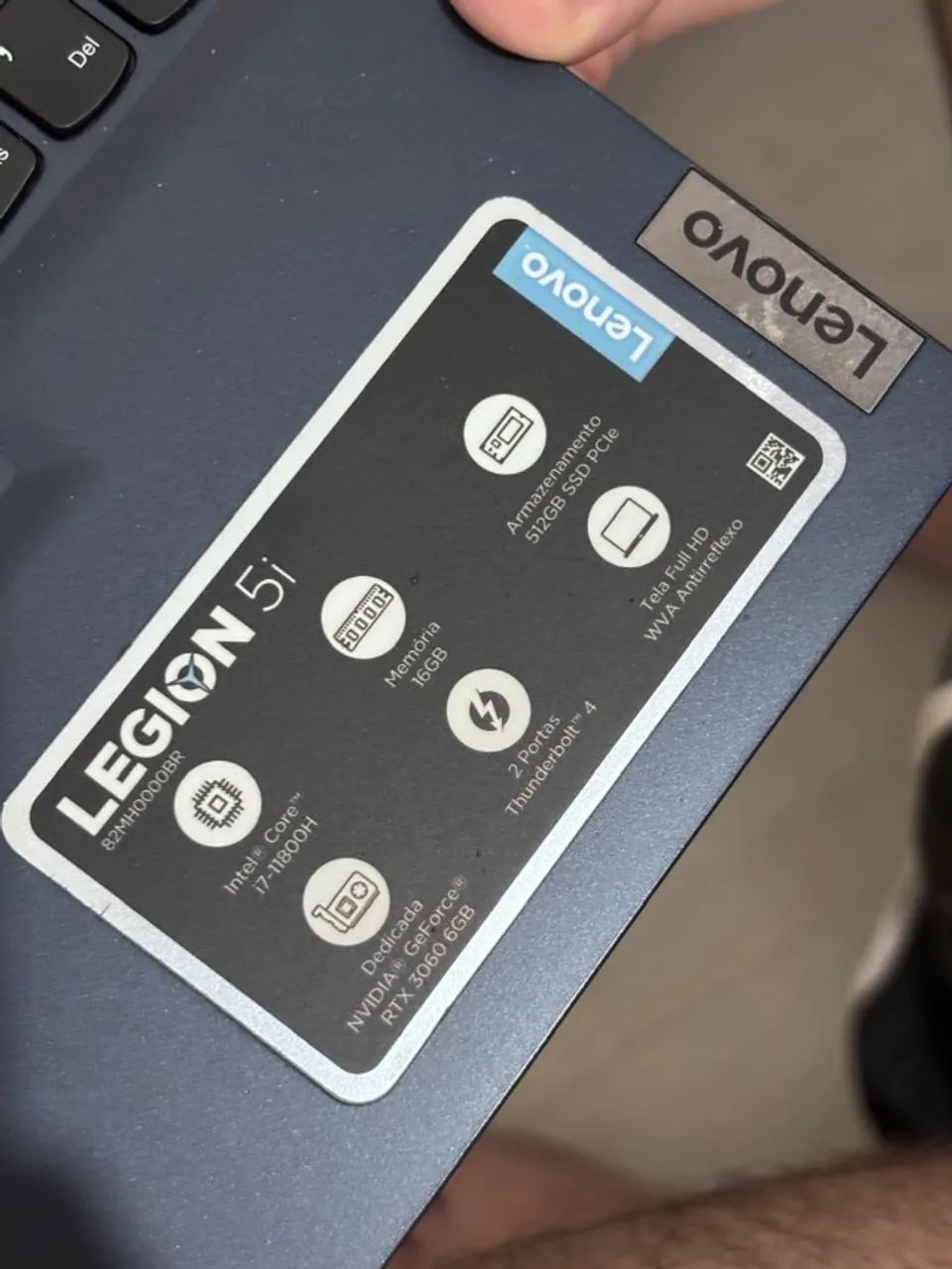 Notebook Legion 5i, I7,16 gb de ram, 512gb de ssd - Foto 4