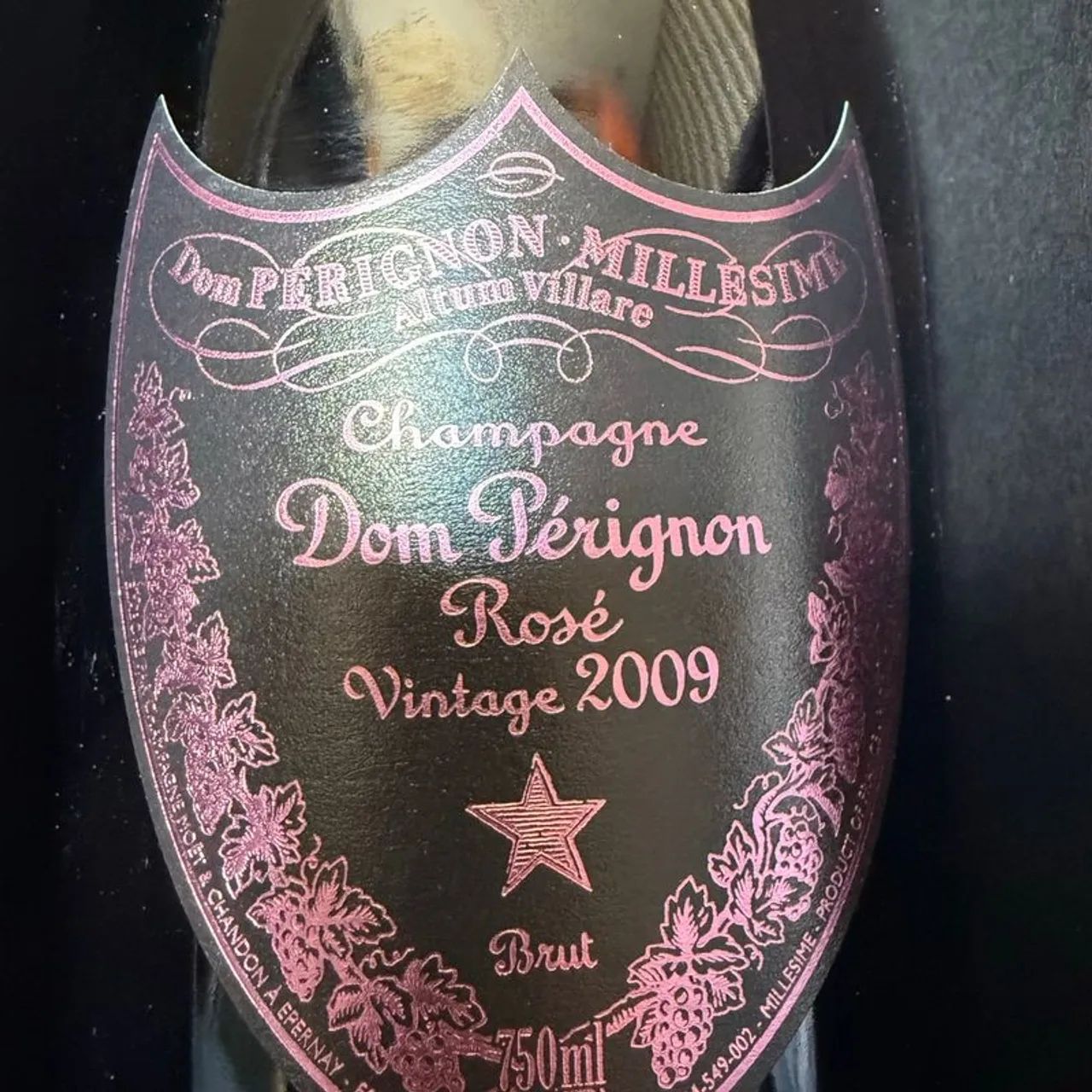 champagne dom pérignon rosé vintage 2009 750ml com caixa - Hobbies