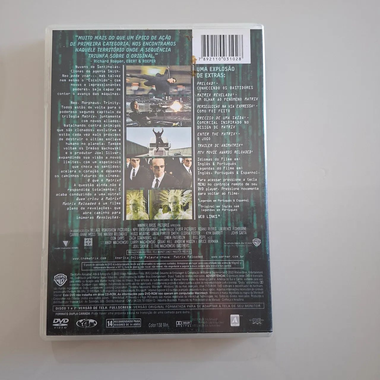 DVD Duplo com Folder e Poster Matrix Reloaded - Foto 4