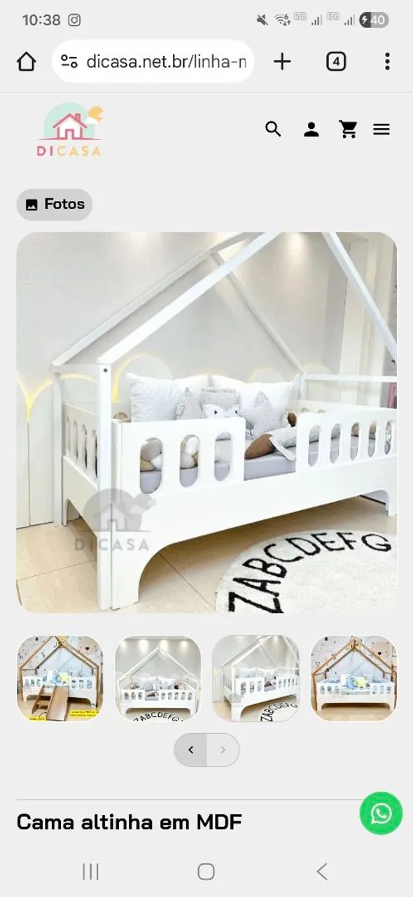 Cama infantil Casinha - Foto 2
