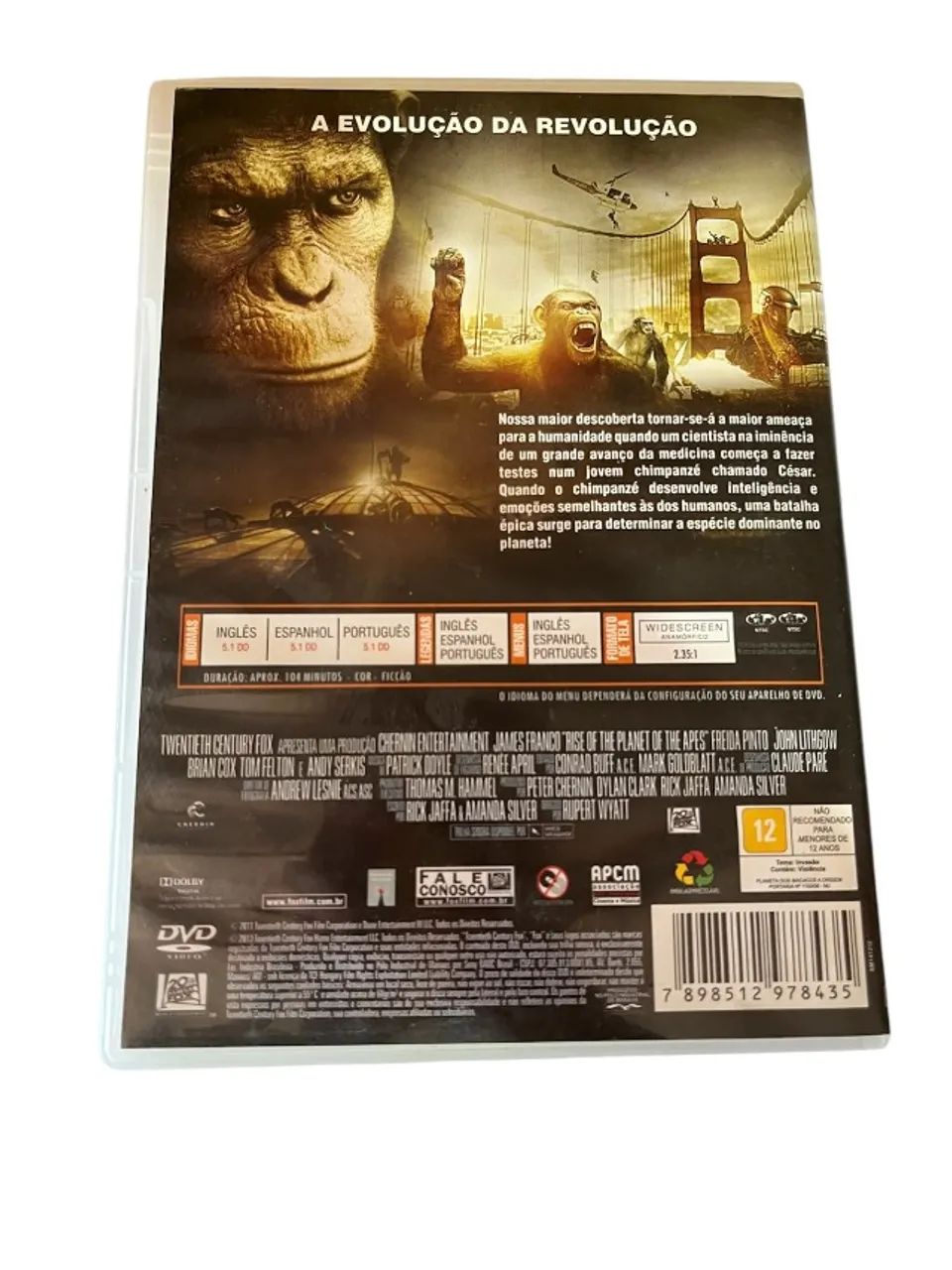Dvd Planeta Dos Macacos A Origem - Foto 2