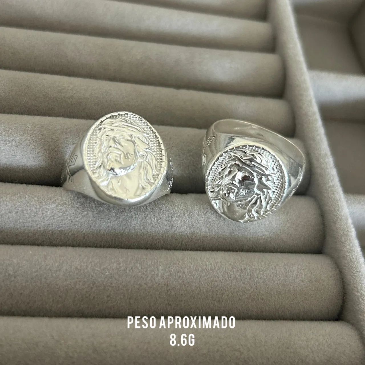 ANEL DO JESUS CRISTO 8,6g ( PRATA925)